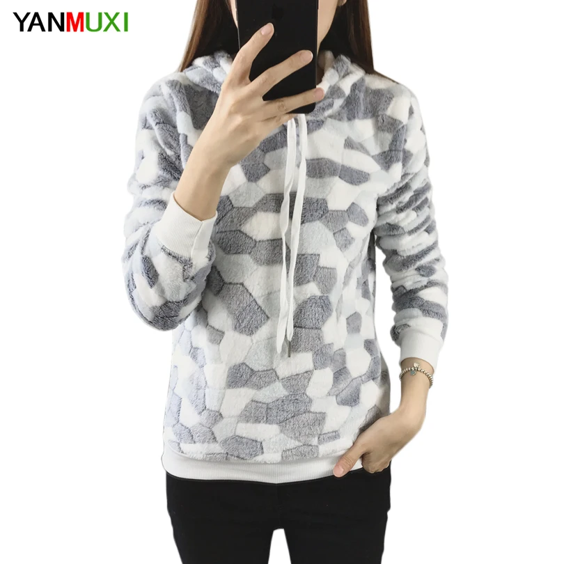 

2017 Women Hoody Sweatshirts Spring Autumn Long Sleeve Casual Hoodies Women Cute Print Pullover Moleton Feminine Oversize