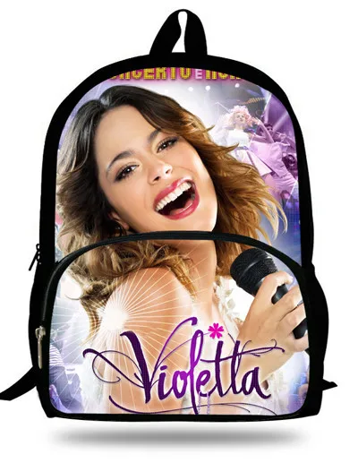 16-дюймовый Mochila рюкзак Violetta, дизайнерский детский школьный рюкзак с рисунком детские школьные сумки для девочек подростков