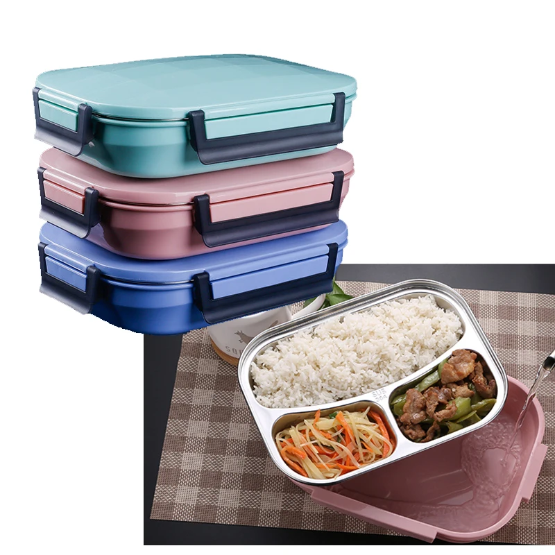 304 Stainless Steel Thermos Thermal Lunch Box Sets Kids Adults Bento