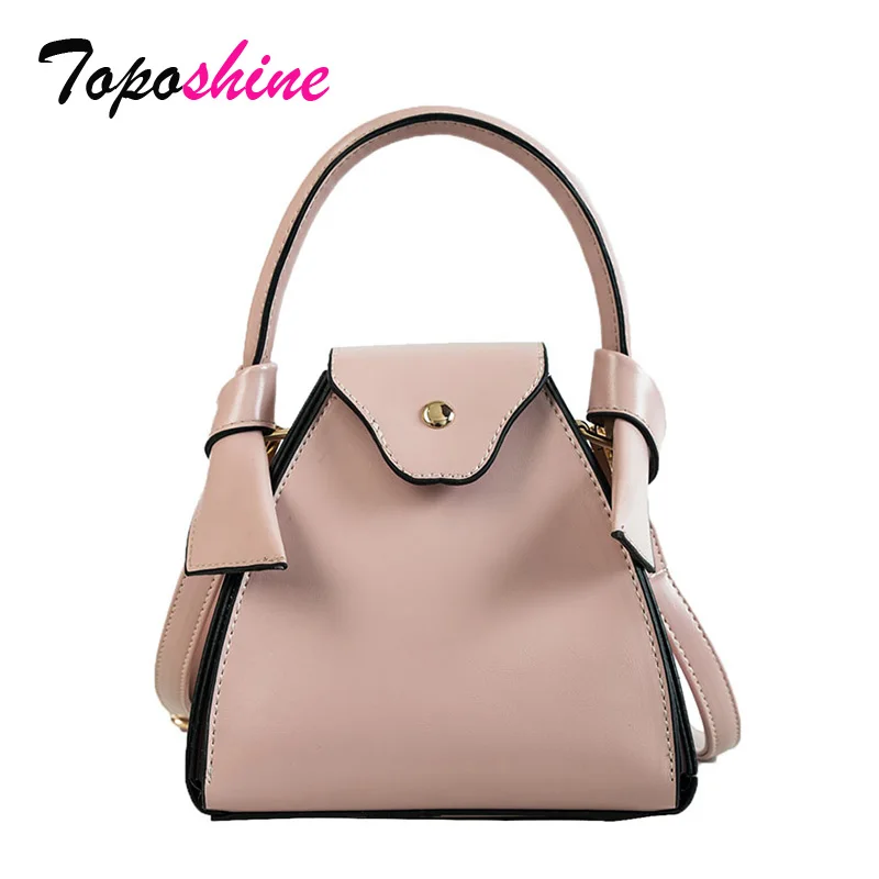 

Toposhine Solid Color Ladies Bucket Handbag New Fashion High Quality Casual Wild Shoulder Messenger Bag