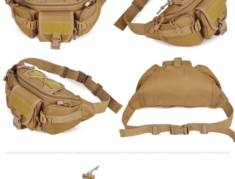 New Big Men Belt Pouch Bag Waterproof Male Bum Bags Military Waist Packs Nylon Fanny Pack For Women Army Hip Bag Camouflage (5)