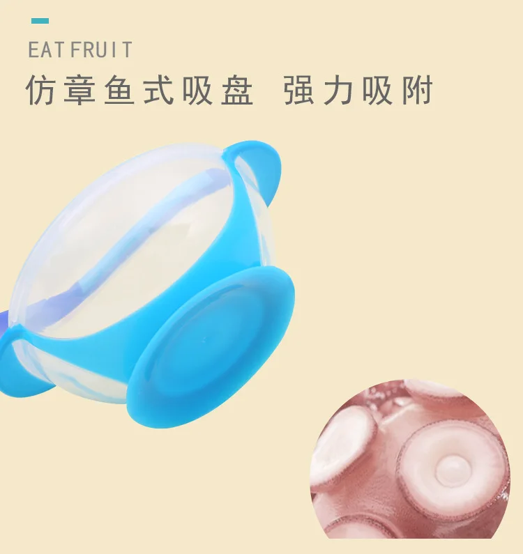 Plate for kids palte with Lid Silicone Baby Bowl Suction BPA Free Feeding Baby Tableware Children Dining Dishes pratos