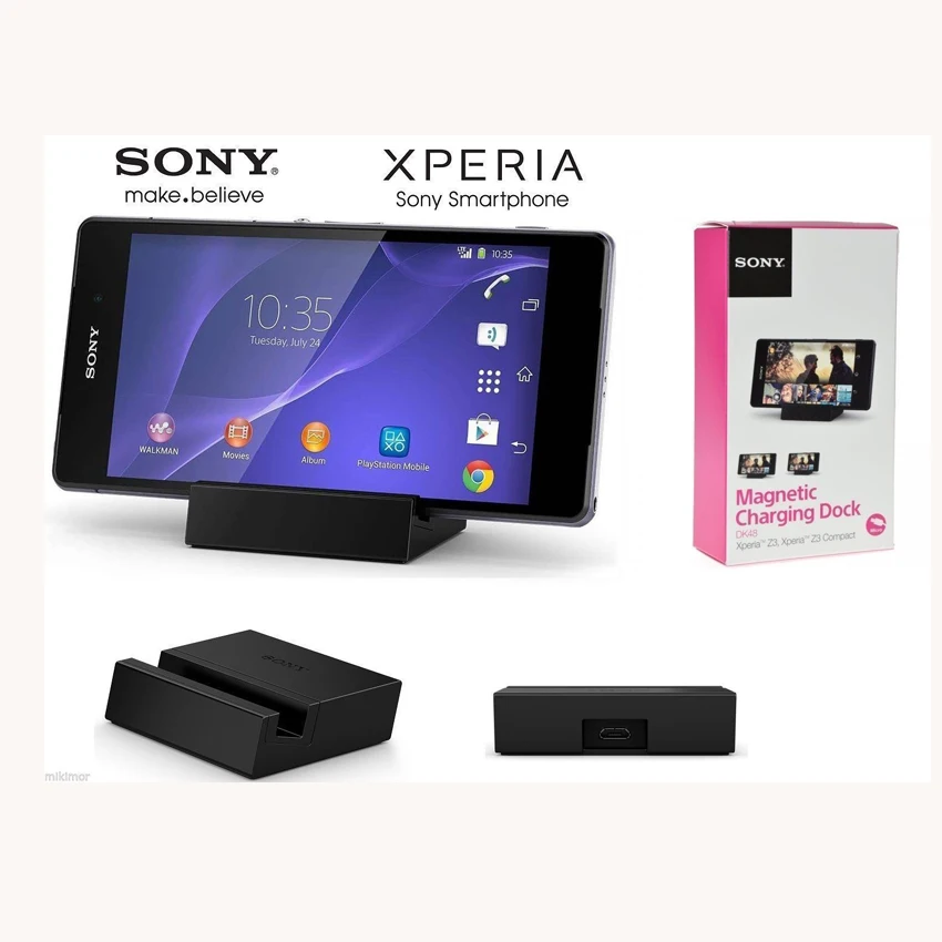 

Original Sony Magnetic Dock Charger Charging dock DK48 For Sony Xperia Z3 D5833 L55U M55W Xperia Z3 Compact Z3 Mini