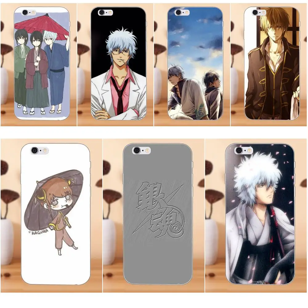

Japanese Anime Gintama TPU Cellphone Transparent For Xiaomi Redmi Note 2 3 3S 4 4A 4X 5 5A 6 6A Pro Plus