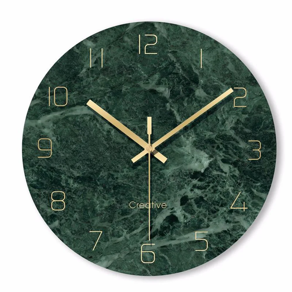 1 шт. мраморные настенные часы простые декоративные креативные скандинавские Современные Мраморные часы настенные часы для гостиной кухни офиса спальни