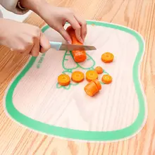 Kitchen Chopping Blocks Tool Flexible Transparent Cutting Board PP Cutting Boards Classification Chopping Board Random Color square chopping board