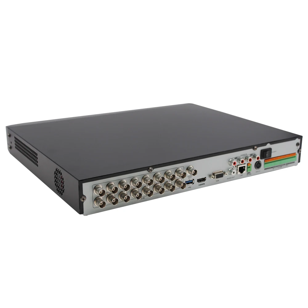 Hikvision 16CH DVR DS 7216HUHI K2 Поддержка CVBS TVI CVI AHD аналоговые ip камеры HD P2P Cloud H.265 VGA HDMI