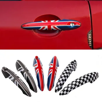 

Good quality PC 3D car door handle cover sticker For bmw Mini one cooper clubman Clubman Convertible coupe countryman