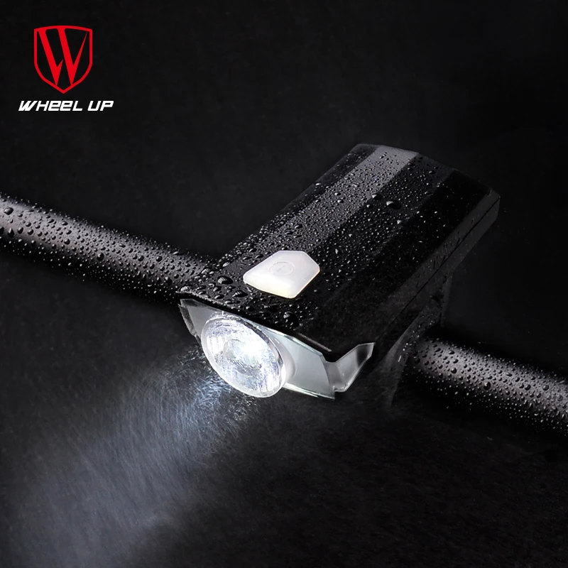 Sale Wheel up bike light bike waterproof IPX4 headlight USB Rechargeable Mini Anti-glare XPE lamp beads projector bike light 2