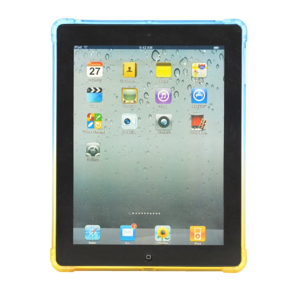 Wekays Gradual Change TPU Silicone Case For New iPad 2 3 4 Multicolour Clear Tablet Cover For iPad 2 ipad 3 ipad 4 Case Coque Wekays Gradual Change TPU Silicone Case For New iPad 2 3 4 Multicolour Clear Tablet Cover For iPad 2 ipad 3 ipad 4 Case Coque