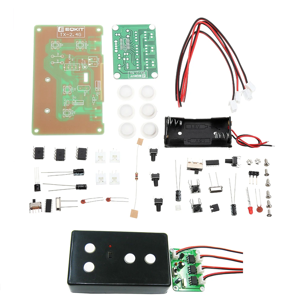 

DIY 6CH 2.4G Remote Control Kit Switch Parts TX RX For Toy Car 100M Remote With Antenna