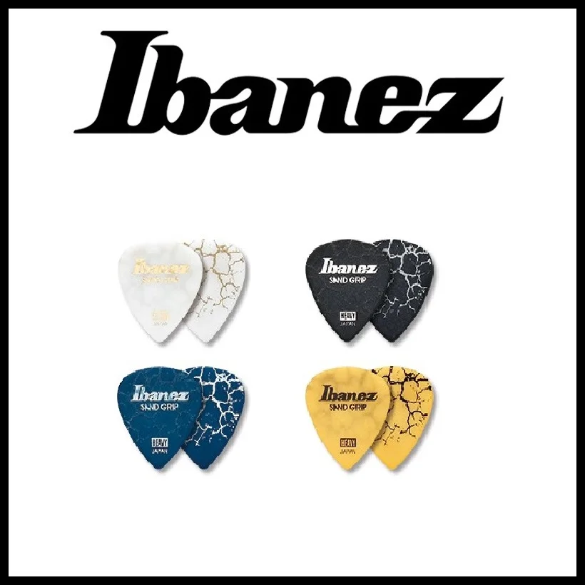 

IBANEZ Grip Wizard Series Sand Grip Crack Plectrum For Electric Acoustic Guitar Pick, 1/piece