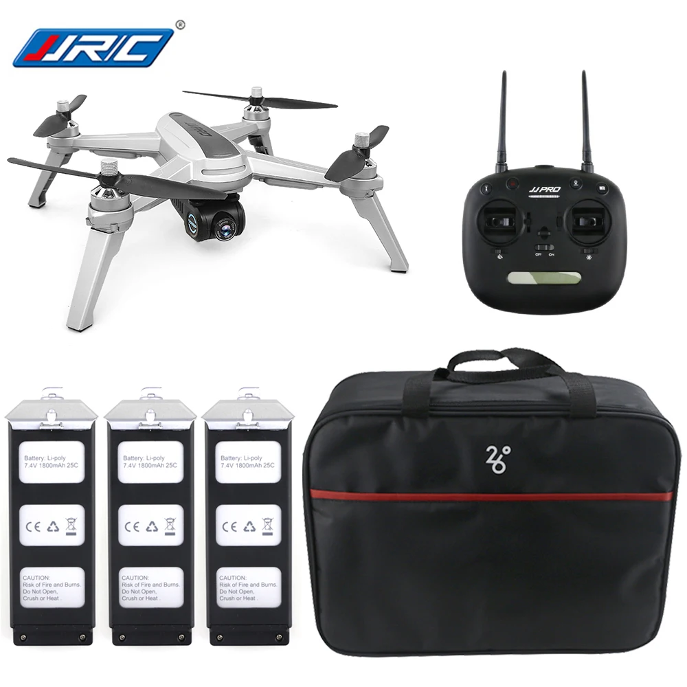 JJRC JJPRO X5 5G WiFi FPV RC Drone GPS Positioning Brushless Helicopters 1080P Camera Point Of Interesting Follow 3 Batteries JJRC JJPRO X5 5G WiFi FPV RC Drone GPS Positioning Brushless Helicopters 1080P Camera Point Of Interesting Follow 3 Batteries