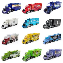 Disney Pixar Cars 2 7 изысканный стиль игрушки F1racing молния McQueen Mack Uncle Truck 1:50 литой модельный автомобиль подарок детская игрушка