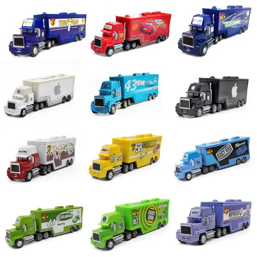 

Disney Pixar Cars 2 7 Exquisite style Toys F1racing Lightning McQueen Mack Uncle Truck 1:50 Diecast Model Car Gift Children toy