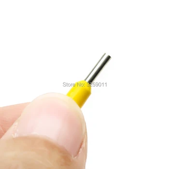 

1000PCS EV1508 1.5mm Electrical Crimp Terminal Block Tubular Wire Connector Cable Cord End Bootlace Ferrule tubular E1508 AWG16