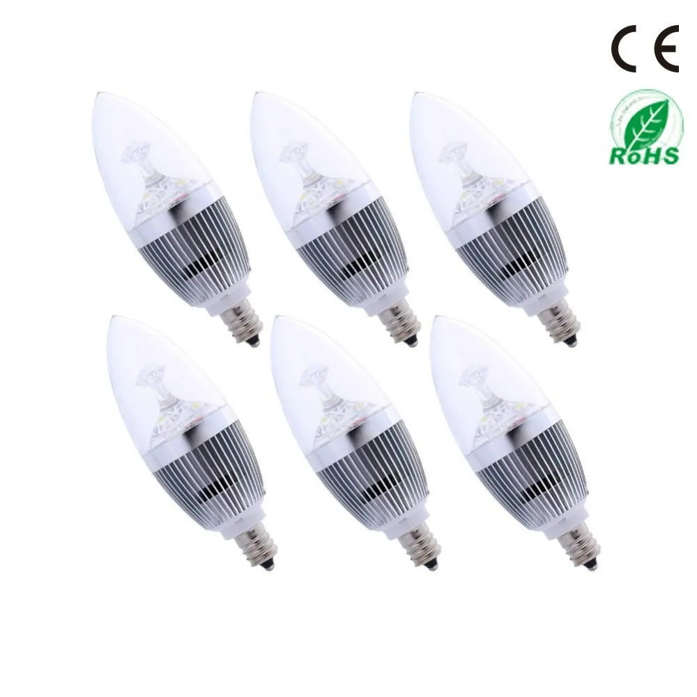 E12 LED Candle Light Bulbs Chandelier Lamps High Brightness Cree Chips