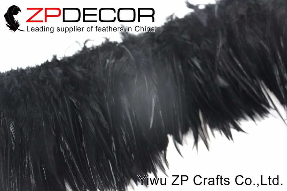 Zpdecor 700-800 шт./комплект 4-6 дюймов черный оптом нанизаны перья петуха седло для карнавала и Свадебные украшения