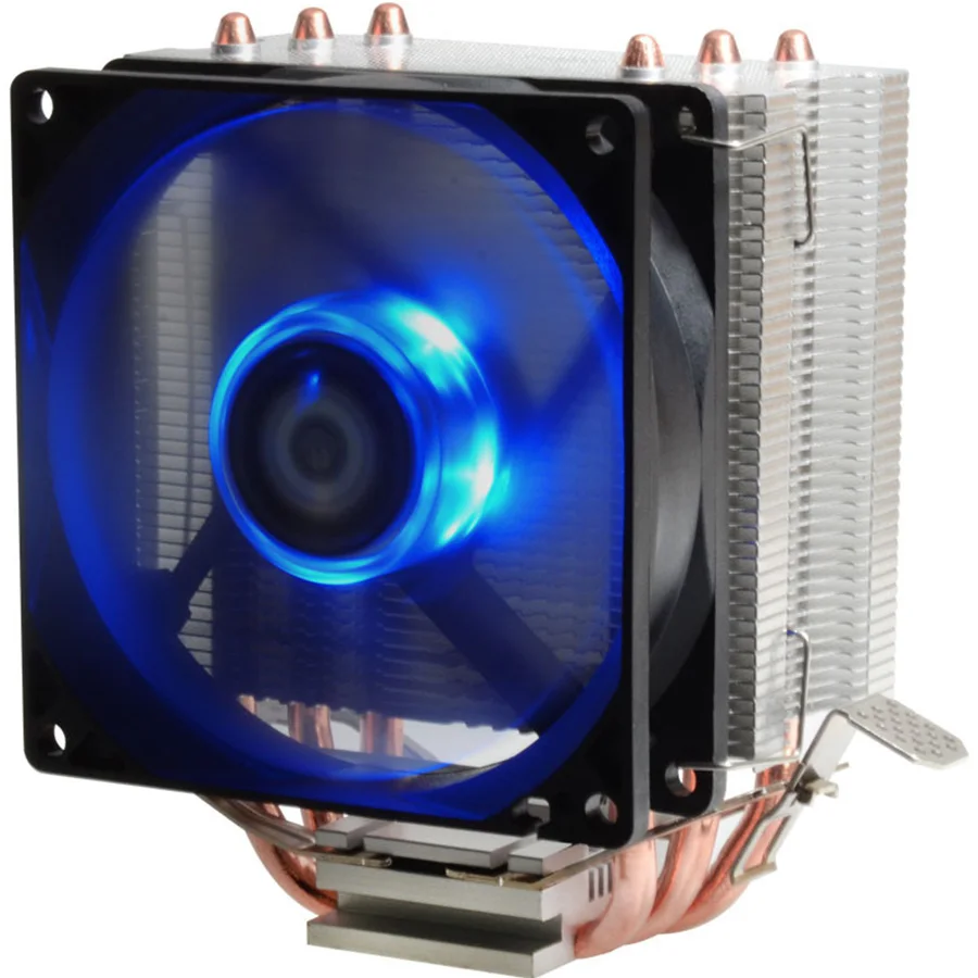 Compute Fan CPU Cooling Fan BlueLed Light Freezer Water Liquid Cooling System CPU Cooler Fluid Dynamic Bearing For Computer 