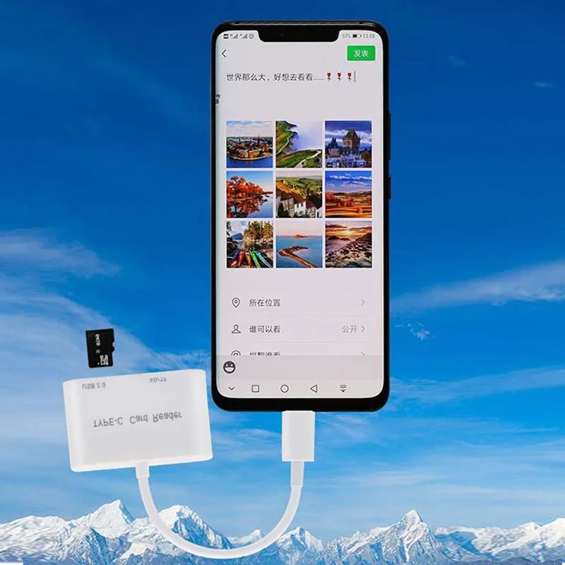 3 in1 type-c card reader Многофункциональный OTG картридер Micro SD Камера DSLR Link адаптер для Apple IPhone X 8 7 6