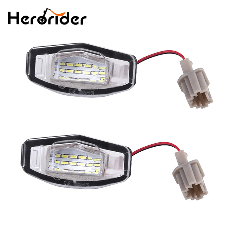 2pcs 12V Car LED License Plate Lights for Honda Accord Civic City
