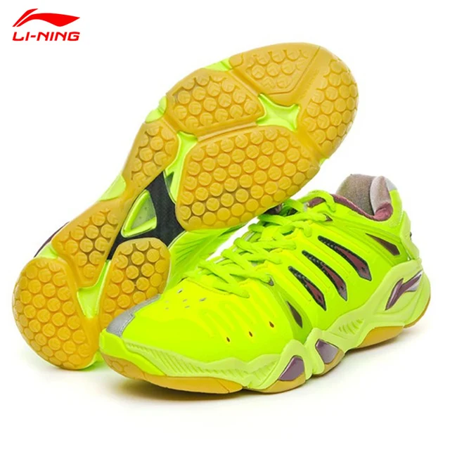 Cheap New Model HERO 2 lin dan 2013 world championships tournament badminton shoes Li-ning AYAH009 Fluorescent yellow