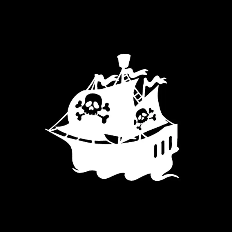 

Unique Cartoon Sailing Ship Decor For Auto Car/Bumper/Window Vinyl Decal Sticker Decals DIY Decor CT4070