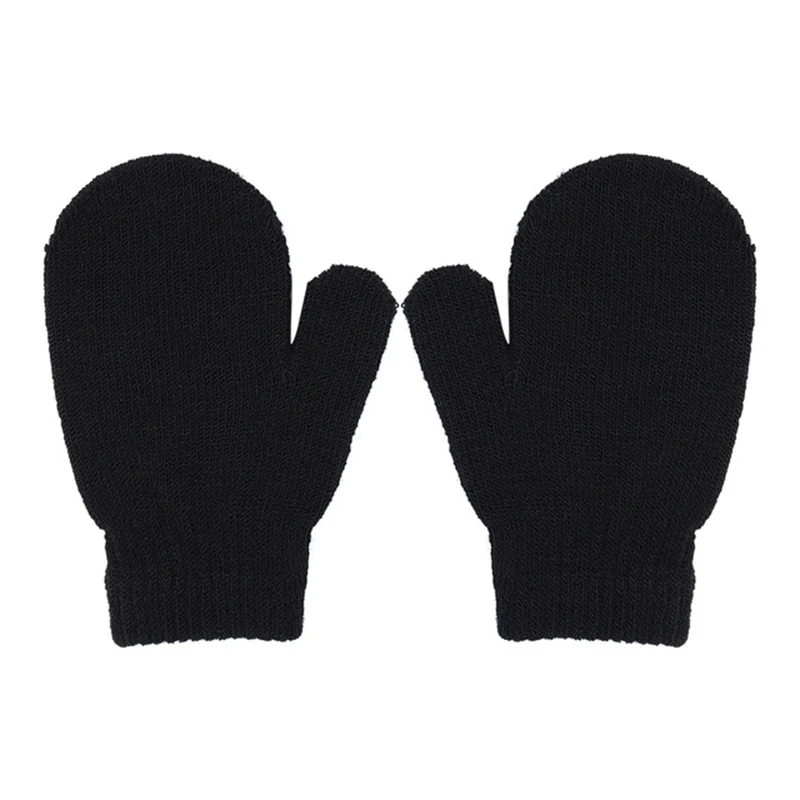 New Solid Toddler Gloves Girl boy little baby Kintting Mittens Kids Warm Gloves Unisex Magic Elasticity Crochet Luvas Guantes