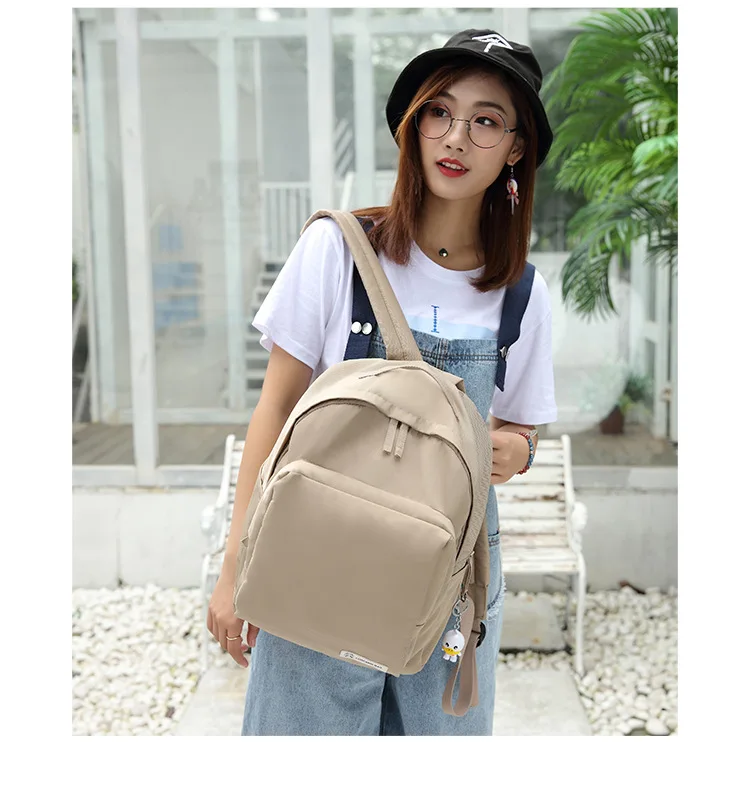 estudante mochila feminina para noteboot lona à