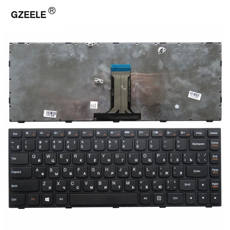 GZEELE новая клавиатура для ноутбука LENOVO G40-80 G40-45 Flex2-14a V1000 V3000 V1070 RU Русская клавиатура