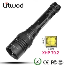 Тактический светодиодный фонарик Litwod Z20 CREE XLamp XHP70.2 32 Вт с чипом 18650 3200lm мощный зум для охоты светильник Тактический светодиодный фонарик Litwod Z20 CREE XLamp XHP70.2 32 Вт с чипом 18650 3200lm мощный зум для охоты светильник
