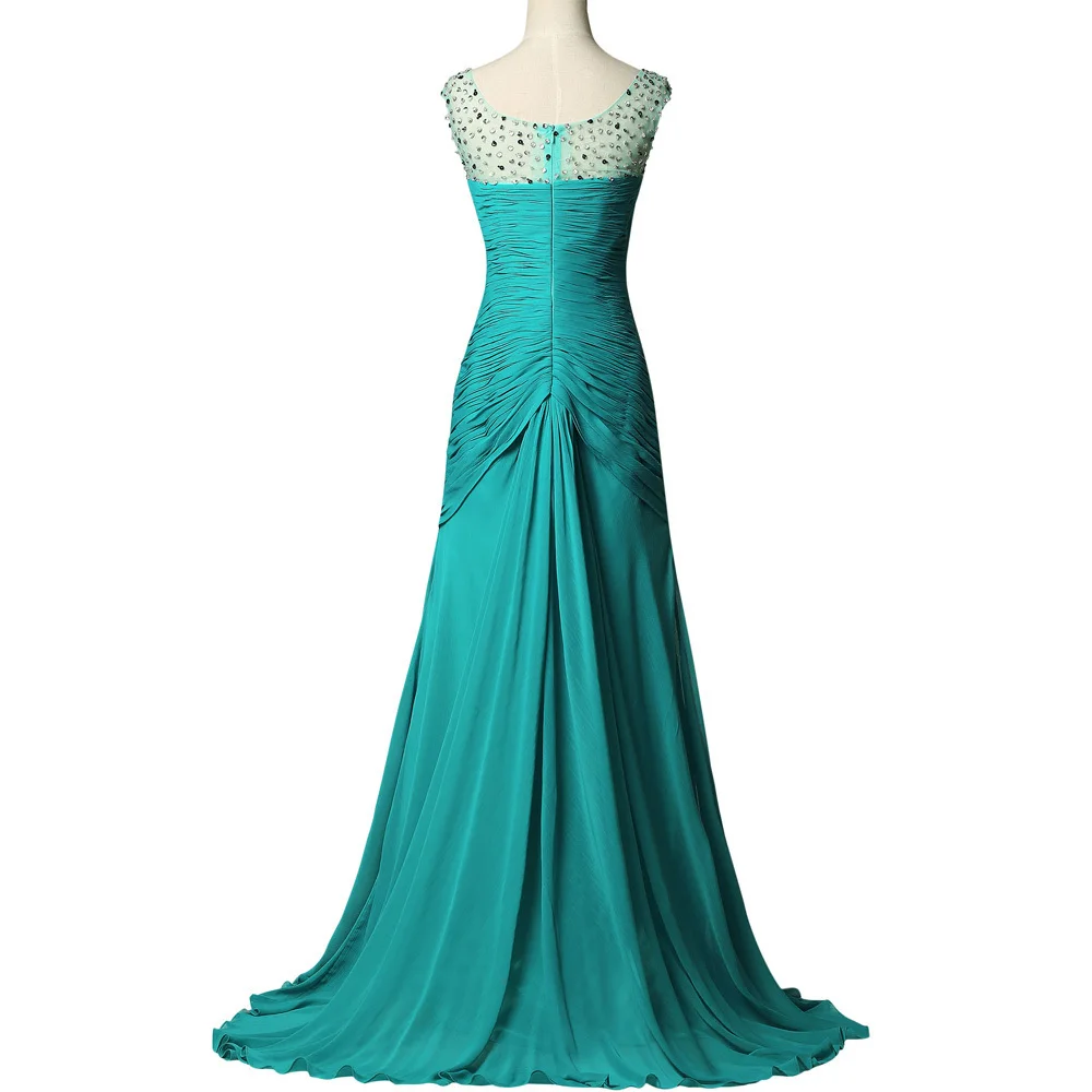 turquesa oscuro vestido