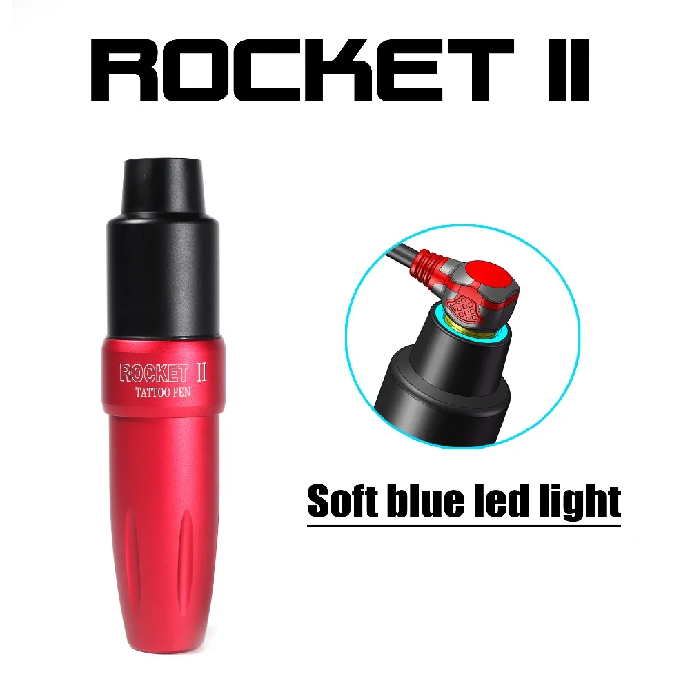 

Newest One pc Tattoo Rotary Pen Hybrid Permanent Makeup Rocket II Tattoo Machine Strong Quiet Motor Supply