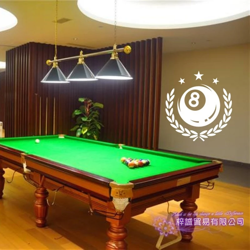 Dctal Billiards Sticker Snooker Decal Posters Vinyl Wall Decals Parede Decor Mural Billiards Sticker
