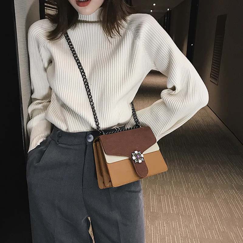 

RanHuang New 2019 Fashion women Shoulder Bags High Quality Pu Leather Diamond Messenger Bags Women's Luxury Crossbody Bags A1483