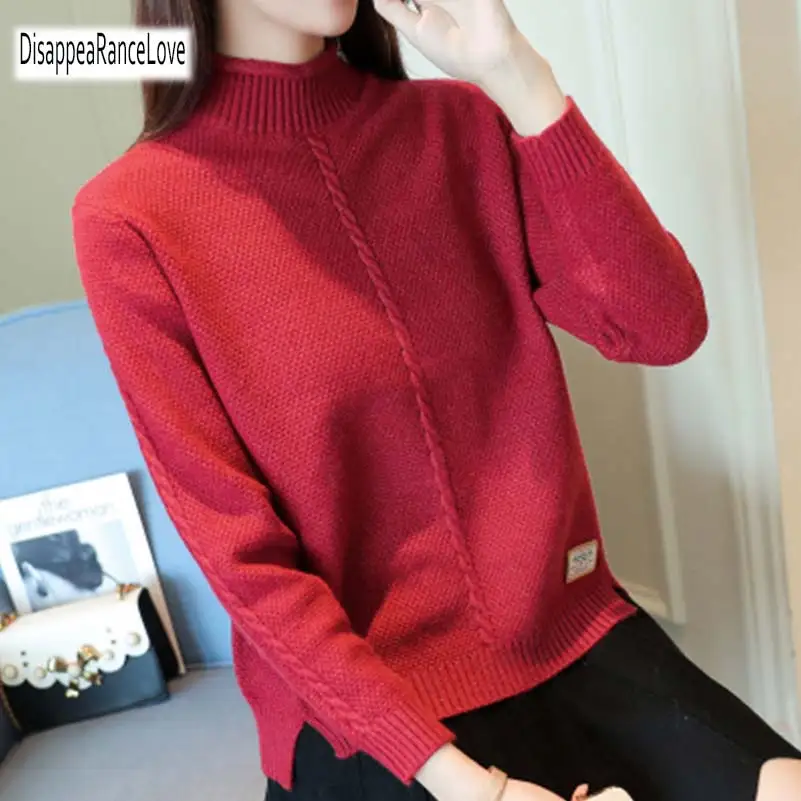 Autumn Winter Turtleneck Sweater Women 2019 New Design solid Women Sweater And Pullover Female Jumper Tops Knitted sweaters