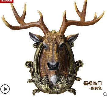 

Wall act the role of family. Deer head hanging wall act the role of restoring ancient ways.