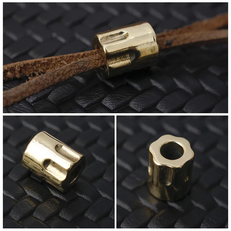 DIY Латунь Ножи бусинами Медь Материал делая Ножи ручка ЧПУ брелок Подвеска EDC Мульти инструменты Паракорд бусы