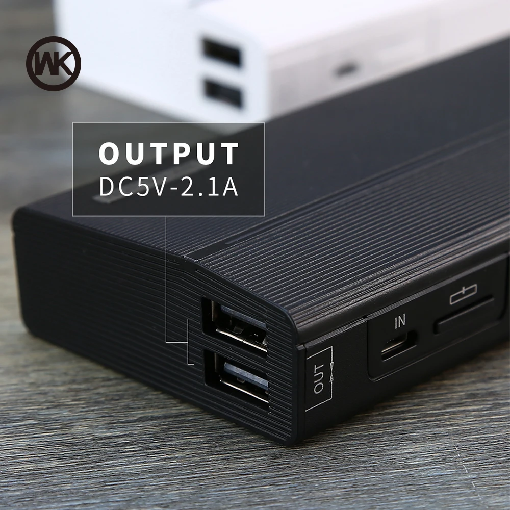 WK Portable Charger Power Bank 10000mAh Powerbank Batterie Externe for Power Bank Xiaomi iPhone X XS External Battery Poverbank WK Portable Charger Power Bank 10000mAh Powerbank Batterie Externe for Power Bank Xiaomi iPhone X XS External Battery Poverbank