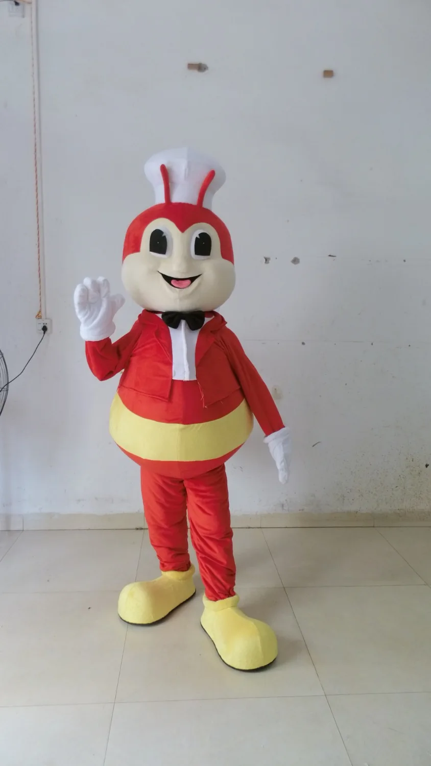 2017 Hot Sale red bee mascot costume animal costume school mascot fancy