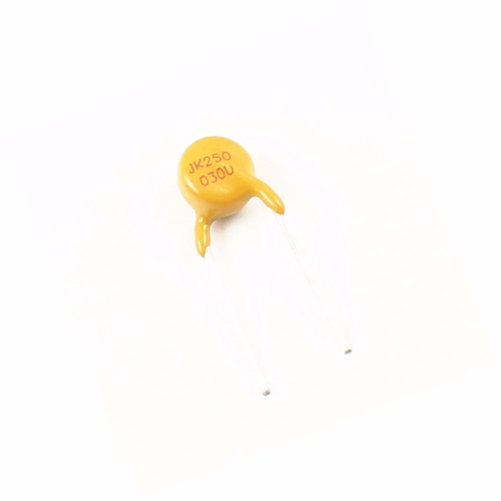

10 Pcs  Polymer PPTC PTC DIP Resettable Fuse 250V 0.03A 30mA JK250-030U NEW