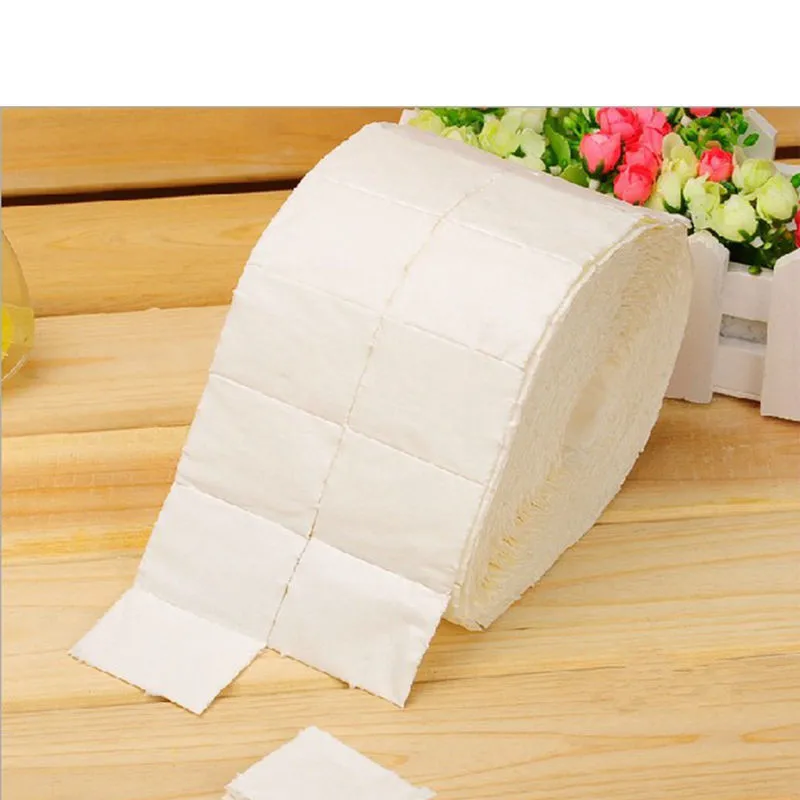 Roll of 500pcs Lint Free Nail Art Wipes Paper Pad Gel Acrylic Tips Polish Remover Cleaner  (1)