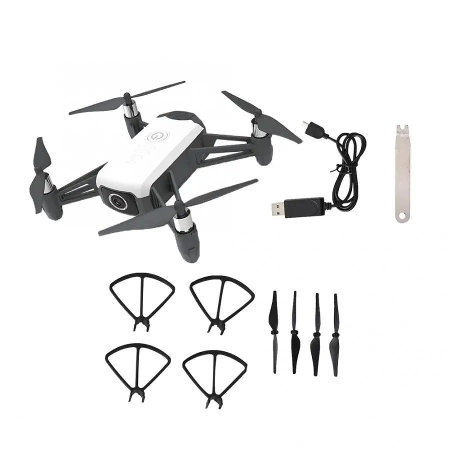 Мини-Дрон вертолет Quadcopter Локк H2 2,4 г 2 K WI-FI FPV Радиоуправляемый Дрон оптического потока Quadcopter четыре оси самолета игрушка - Цвет: white