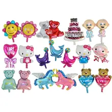 XXPWJ Free shipping Mini cartoon baby cake aluminum balloons birthday party balloons wholesale children’s toys