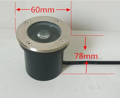 Пылезащитный Водонепроницаемый IP68 3 Вт светодиодный уличный светильник для сада