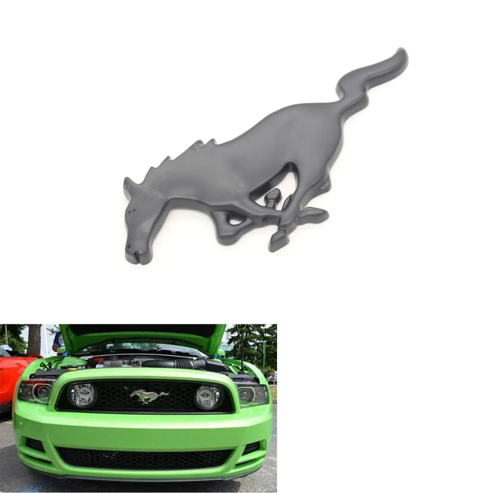 

Dongzhen 3D Chrome Metal For Ford Mustang Running Horse logo Fender Side Badge Decal Rear Trunk Emblem Decoration Car Sticker