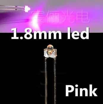 

High bright pink 1.8mm dip led PINK 2mm light emitting diode mini led(CE&Rosh)