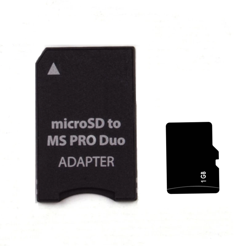 Мicro SD, TF карта для MS карты MS Pro Duo адаптер Micro SD Card 64 Мб 128 МБ 256 МБ 512 МБ 1 Гб 2 Гб карта+ флеш-накопитель конвертер - Емкость: 1 ГБ