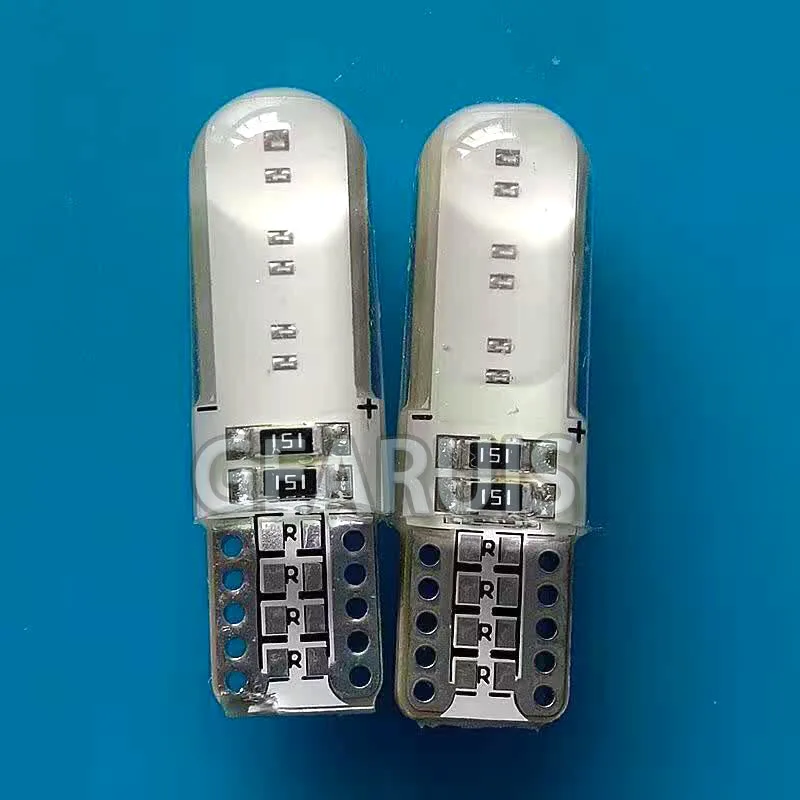 100 шт. оптовая продажа T10 COB 12 чипов 80MA силиконовый чехол 194 W5W автомобильный