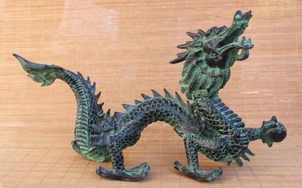 Оптовая продажа фабрики Китайские Бронзовые Медь резные Fly dragon Главная Фэн-шуй
